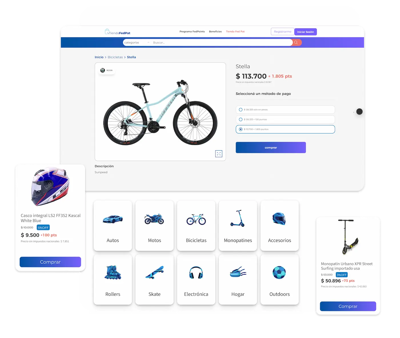 Captura del marketplace Marketplace Federación Patronal